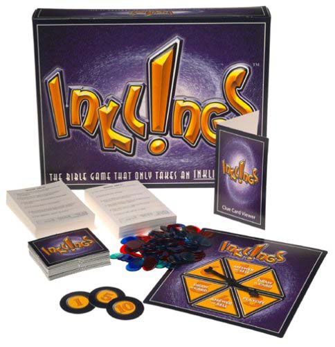 INKLINGS the Ultimate Bible Game — board game box and components